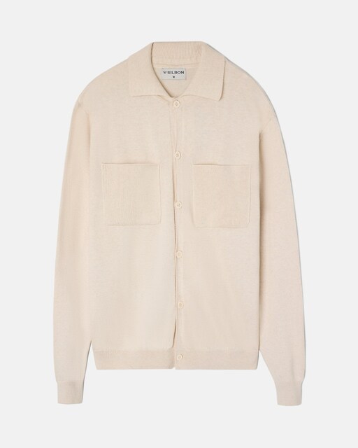 Imagen 0 de Jersey de hombre bolsillos beige