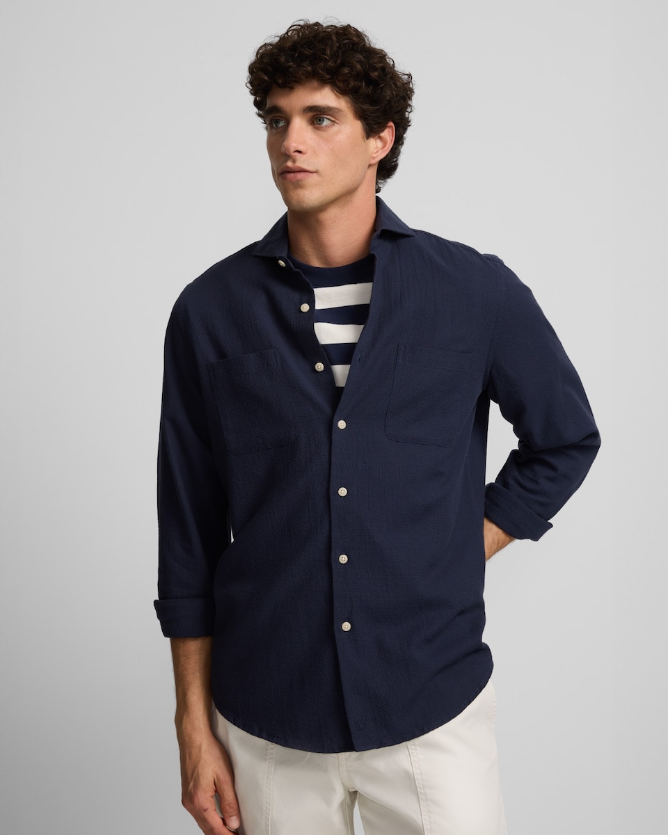 Vestir Camisa Azul Marino Hombre El Corte Ingles Vestir Chalecos