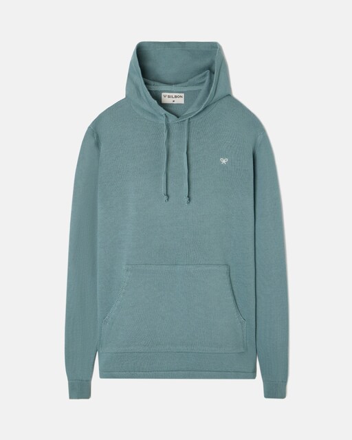 Imagen 0 de Jersey liso de hombre capucha verde