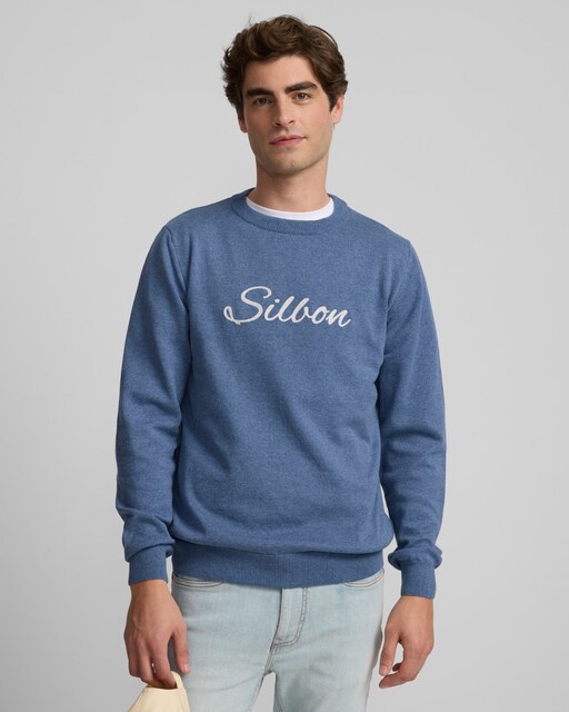 Imagen 0 de Jersey de hombre liso azul