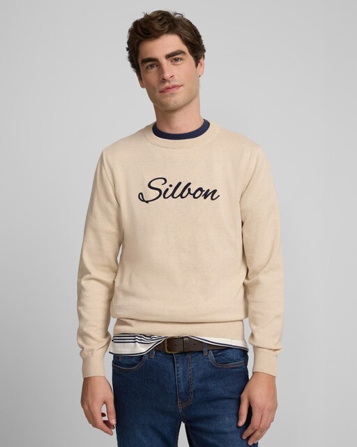 Imagen 0 de Jersey de hombre liso beige