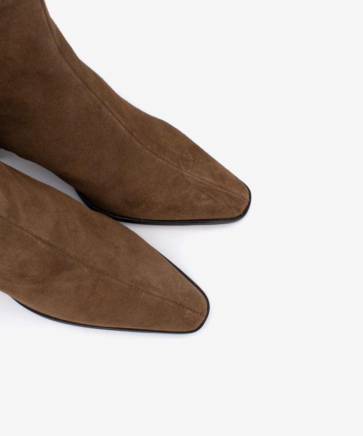 Botines básicos de mujer de tacón ancho efecto madera de serraje, trimia - Ángel Alarcón - Marrón Marrón-7