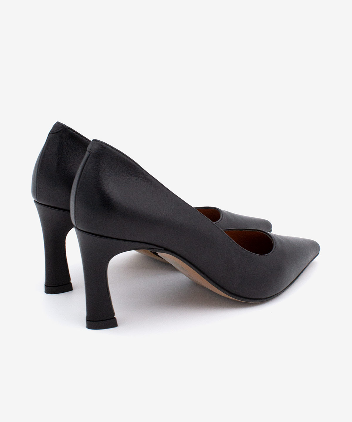 Imagen 2 de Zapatos de salón de mujer de punta fina y tacón de piel napa, hariah - Ángel Alarcón - Negro Negro