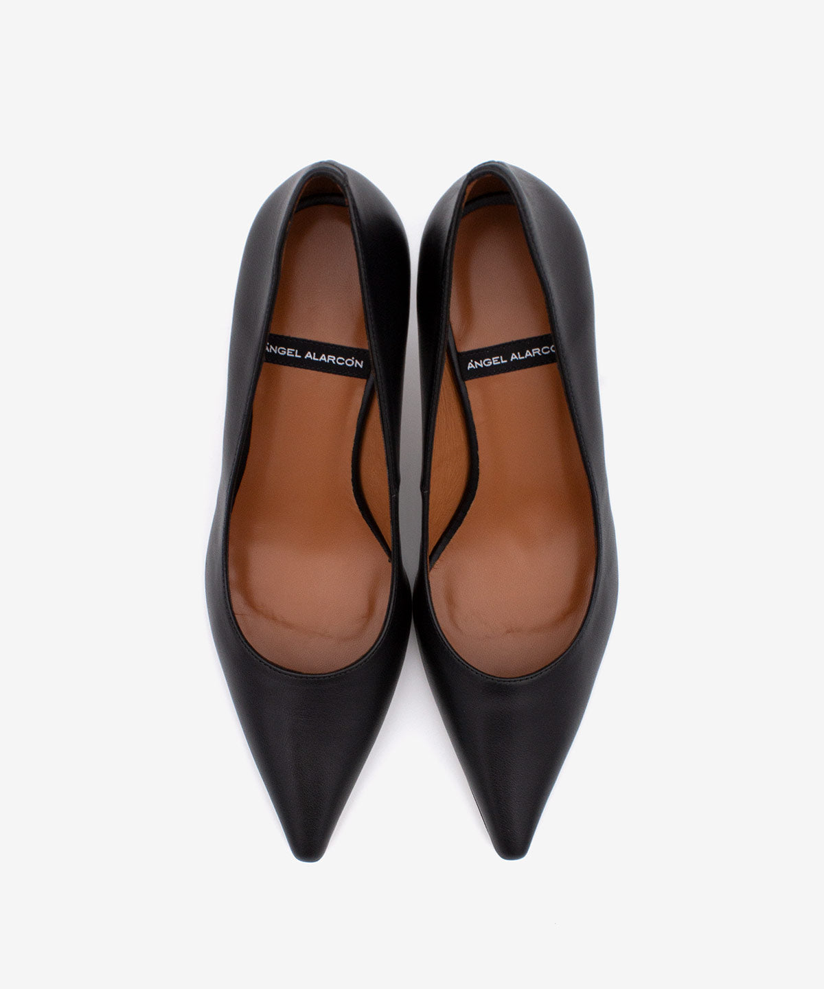 Imagen 4 de Zapatos de salón de mujer de punta fina y tacón de piel napa, hariah - Ángel Alarcón - Negro Negro