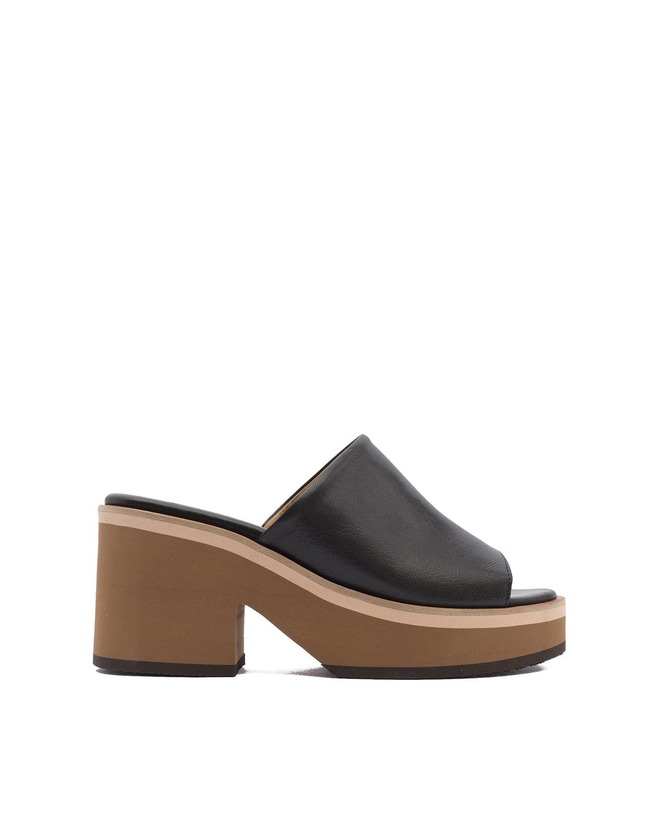 Alpe - Sandalias de tacón de mujer de piel ball lux en color negro.