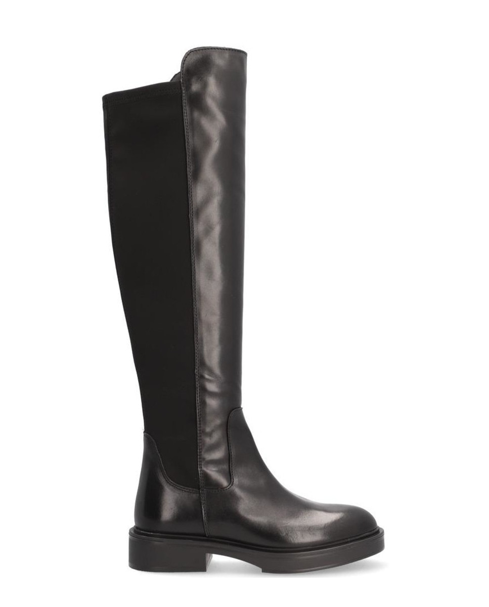 Imagen 0 de Botas de mujer de piel becerro con suela antideslizante y cierre mediante cremallera