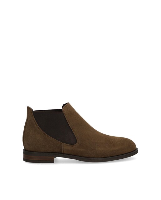 Imagen 0 de Botines chelsea de mujer de piel baby silk con suela antideslizante, sin cierre