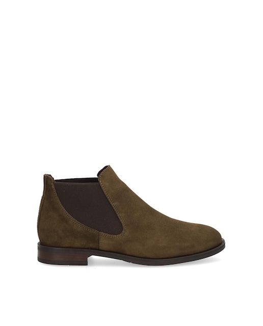 Imagen 0 de Botines chelsea de mujer de piel baby silk con suela antideslizante, sin cierre