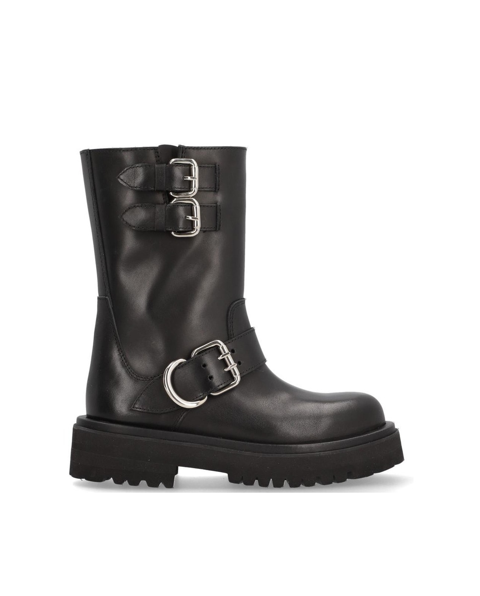 Botas de mujer de piel napa con suela antideslizante y cierre mediante cremallera