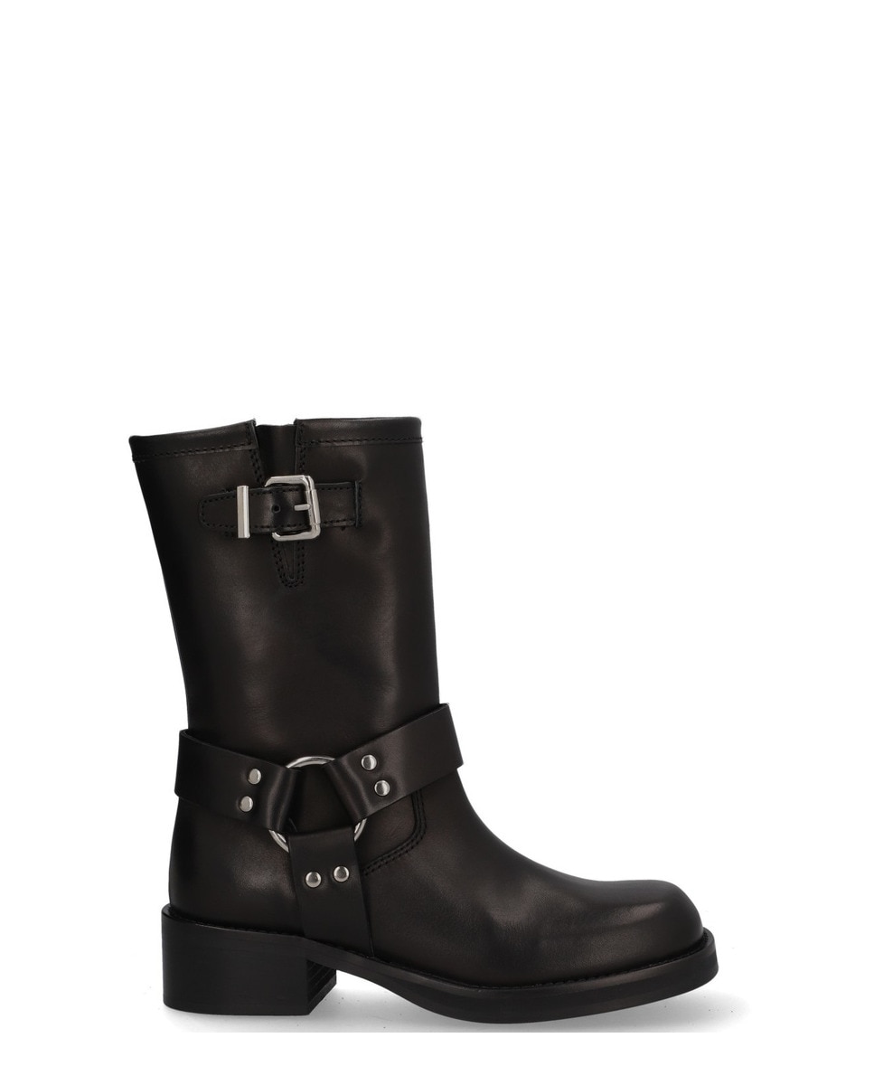 Alpe - Botas de mujer de piel con suela antideslizante y cremallera.