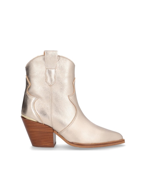 Imagen 0 de Botines cowboy de mujer de piel galaxy con suela antideslizante y cierre mediante cremallera