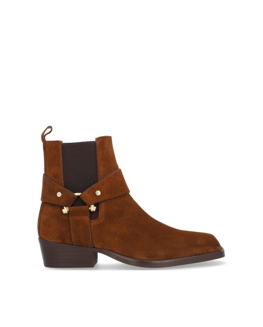 Imagen 0 de Botines de mujer de piel baby silk con suela antideslizante