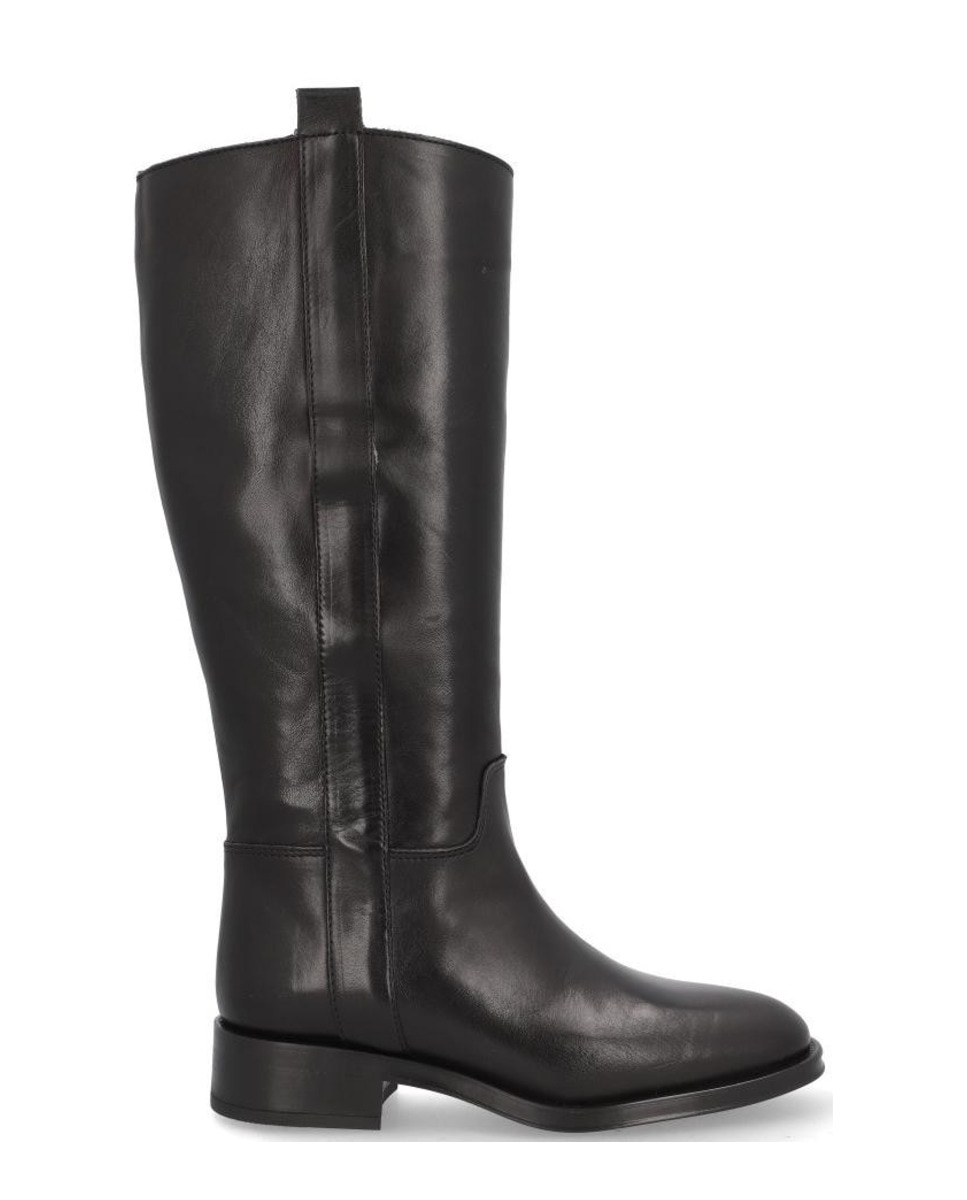 Imagen 0 de Botas de mujer de piel becerro con suela antideslizante y cremallera