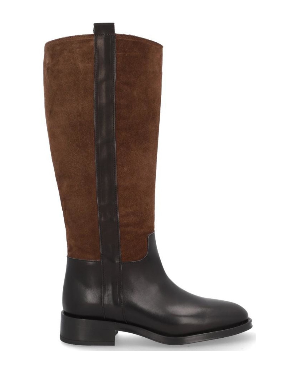 Imagen 0 de Botas de mujer de piel becerro+baby silk con suela antideslizante y cremallera