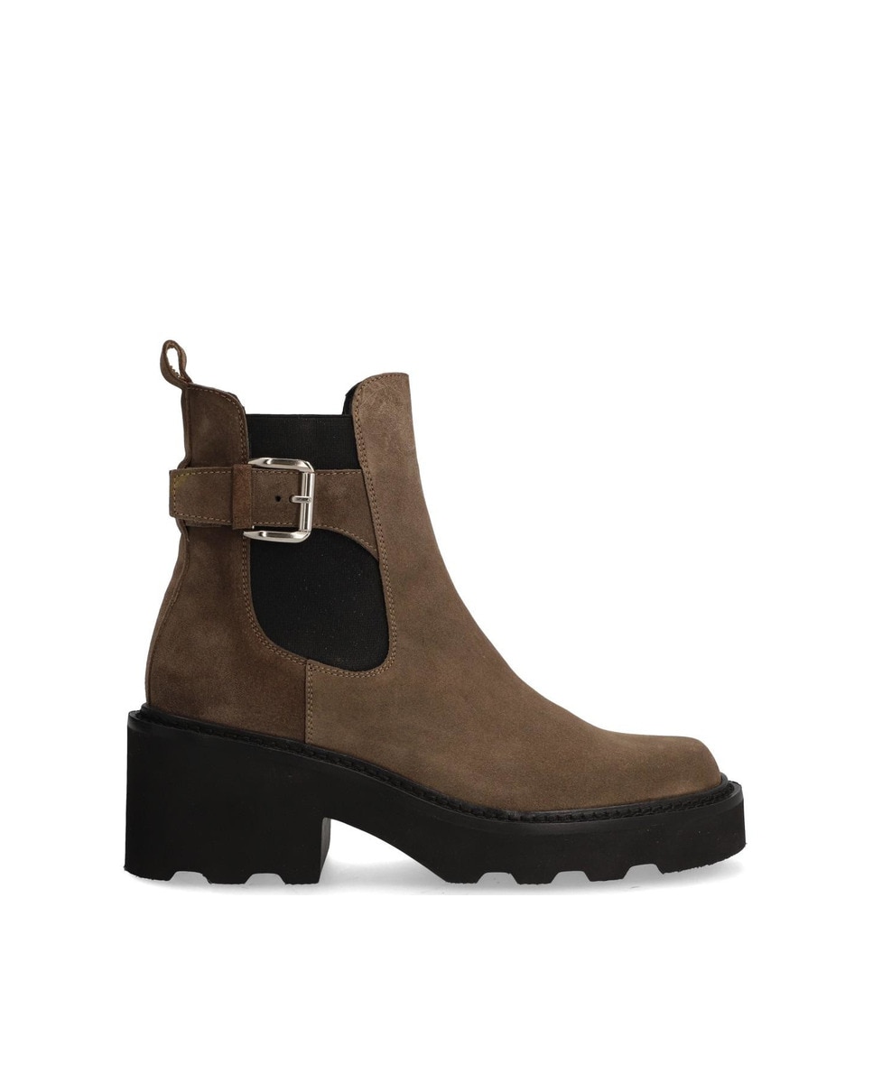 Alpe - Botines de mujer de piel baby silk con suela antideslizante sin cierre.