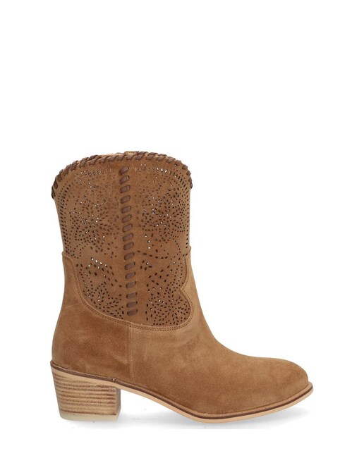 Imagen 0 de Botas de mujer de piel baby silk con suela antideslizante y cierre de cremallera