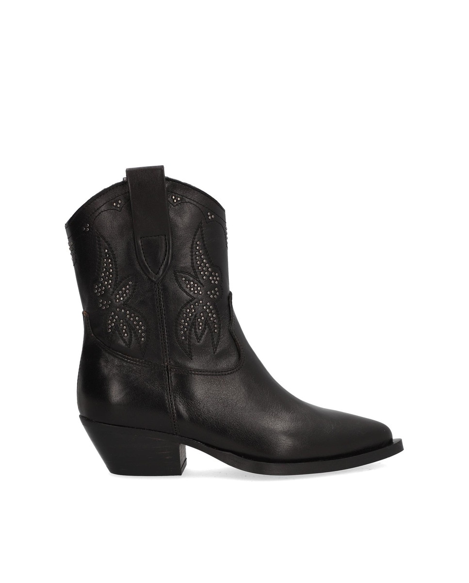 Alpe - Botines de mujer de piel redwood con suela antideslizante y cierre mediante cremallera..