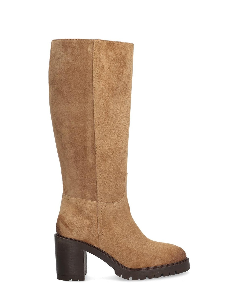 Alpe - Botas de mujer de piel baby silk con suela antideslizante y cierre mediante cremallera..