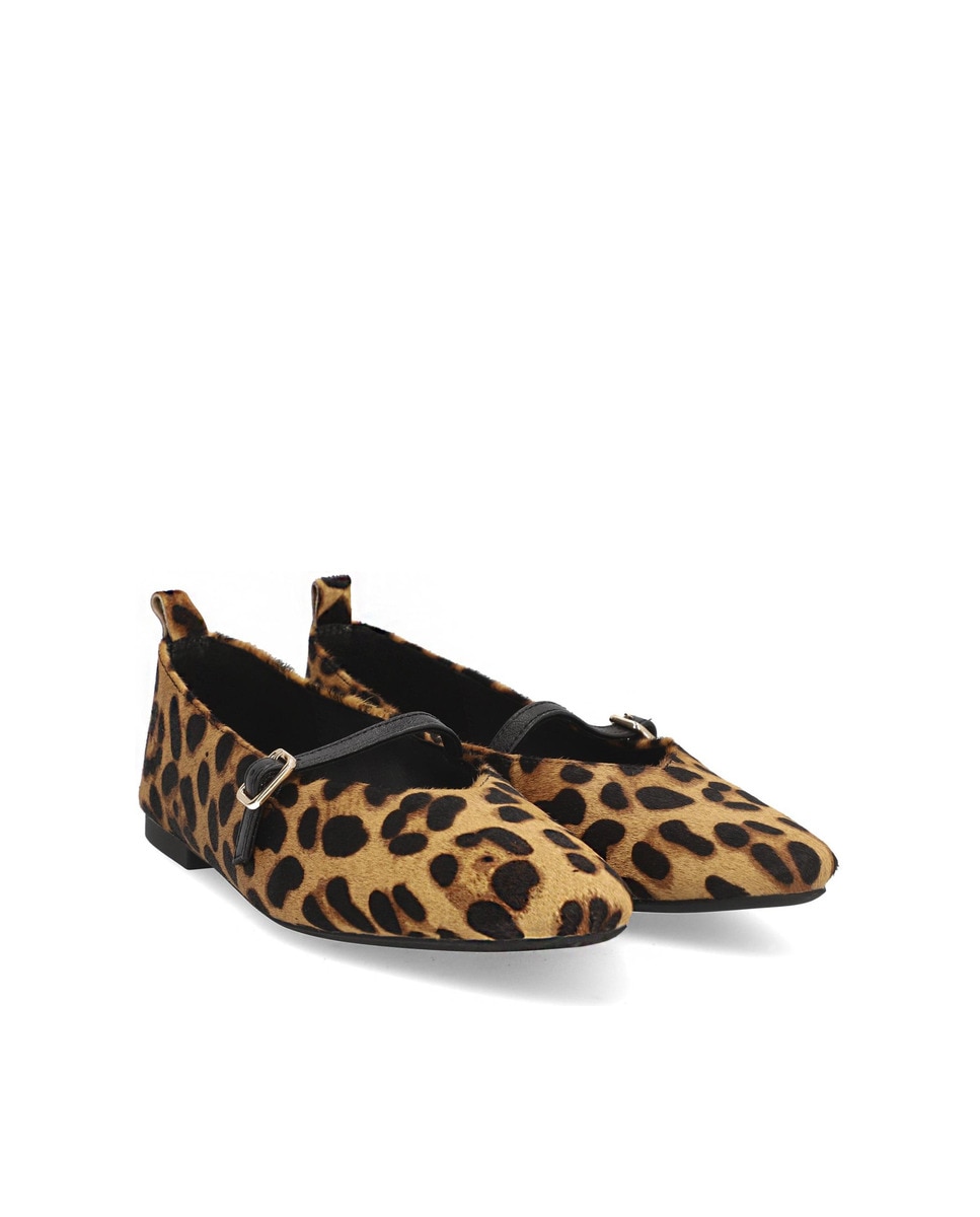 Alpe - Bailarinas planas de mujer de piel leopardo en color estampado.
