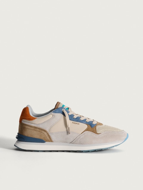 Imagen 0 de Zapatillas Santiago de hombre tipo running bajas con detalles multicolor y suela serigrafiada
