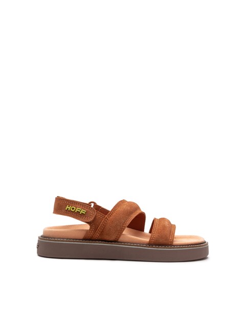 Imagen 0 de Sandalias planas de mujer Road en piel combinada