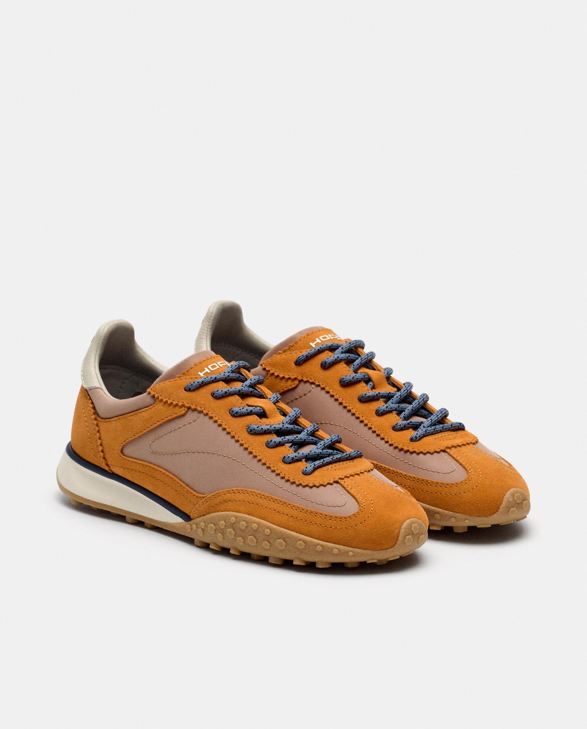 Zapatillas en piel y textil bridge mkii - Hoff - Naranja Naranja-2