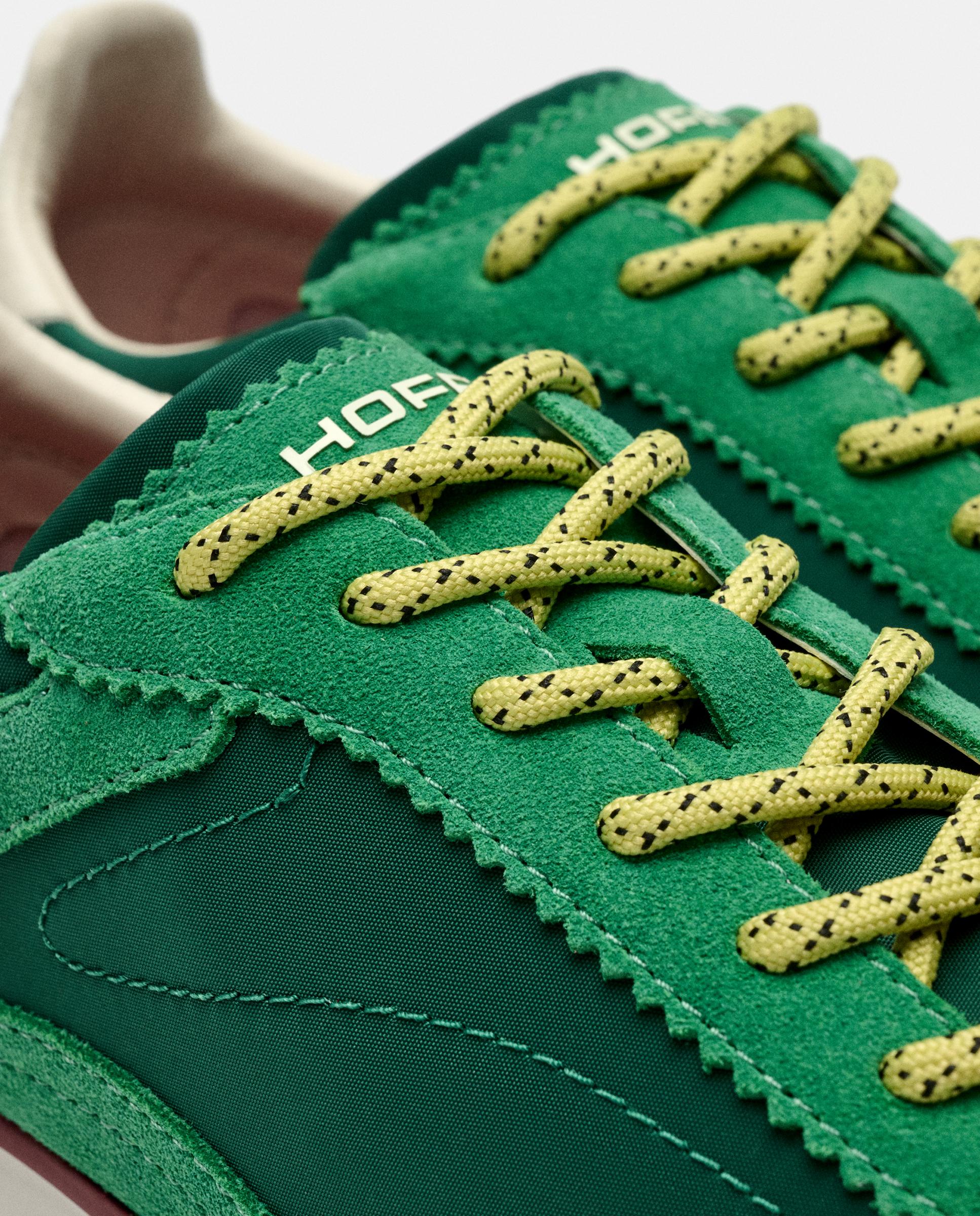 Zapatillas en piel y textil bridge mkii - Hoff - Verde Verde-3