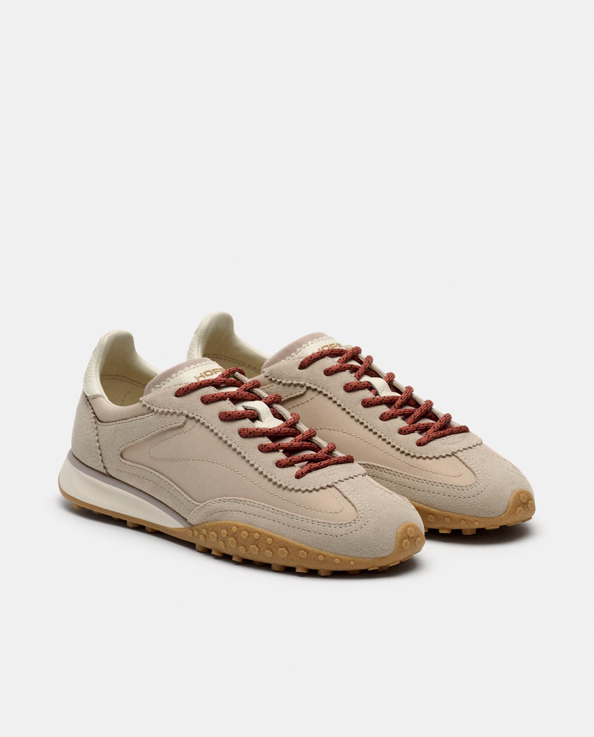 Zapatillas en piel y textil bridge mkii - Hoff - Beige Beige-2