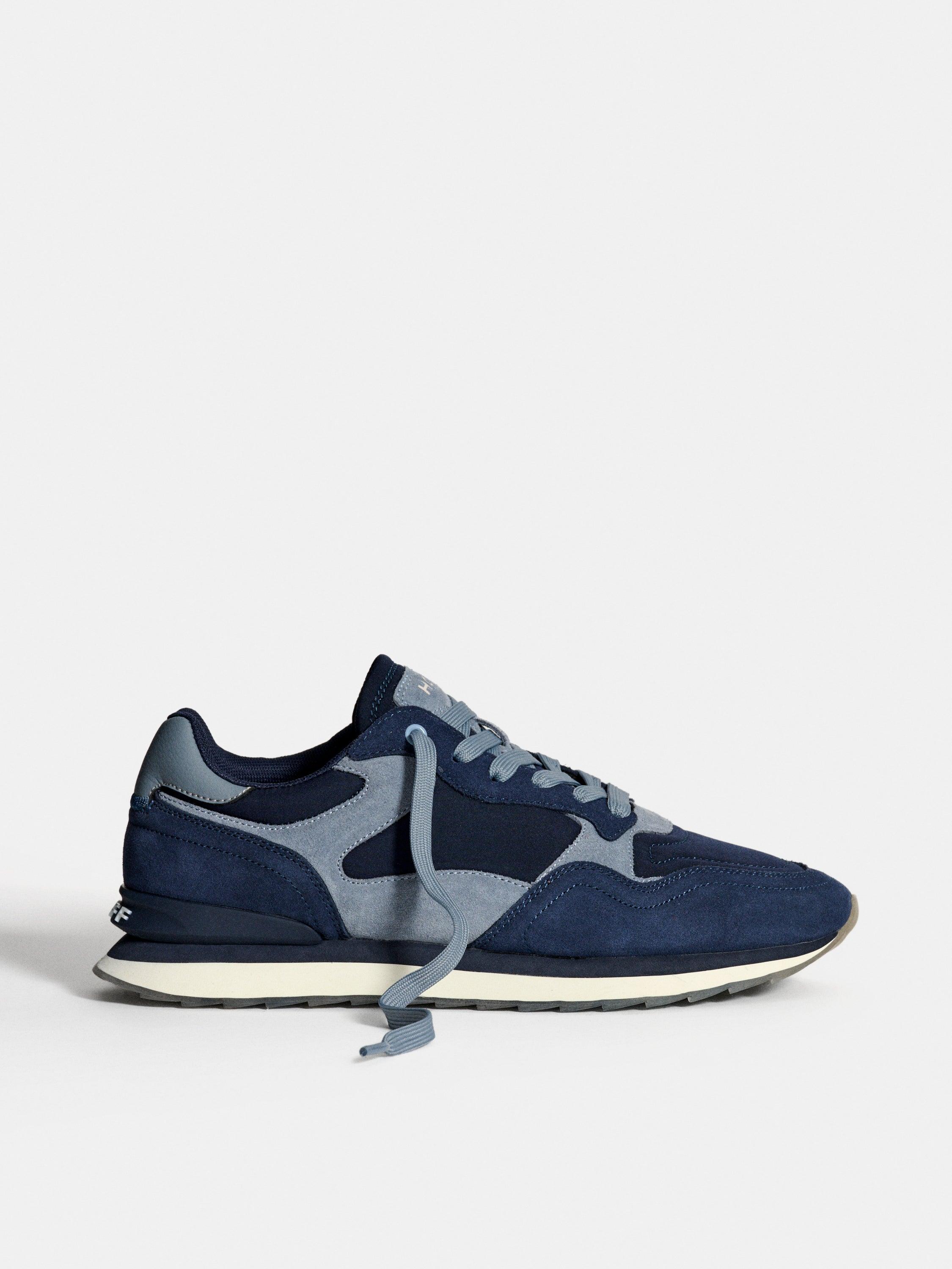 Hoff - Zapatillas deportivas retro de hombre en gamuza y textil con cierre de cordones.