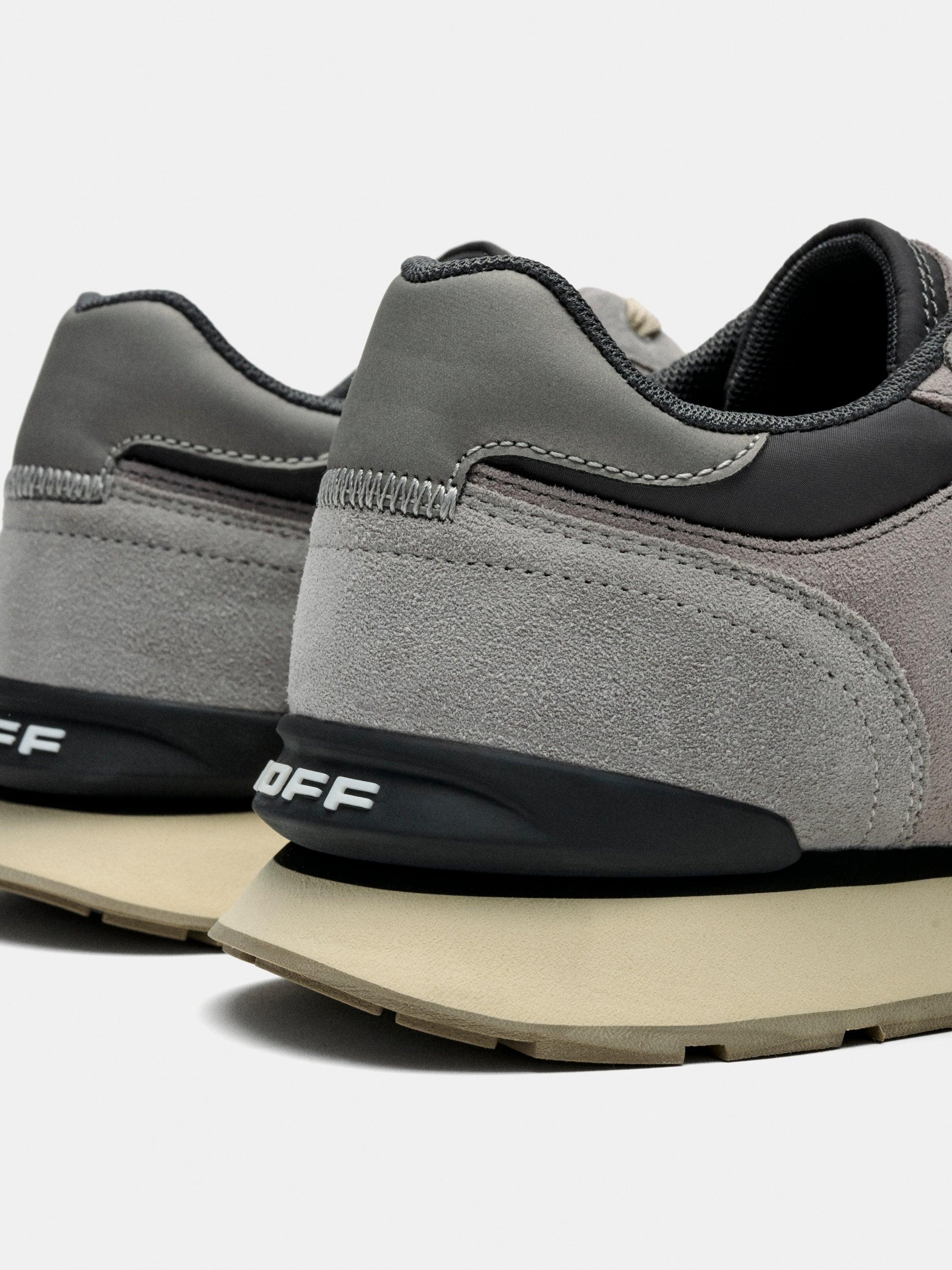 Zapatillas de mujer en piel bajas con suela de goma - Hoff - Gris / Negro Gris / Negro-5