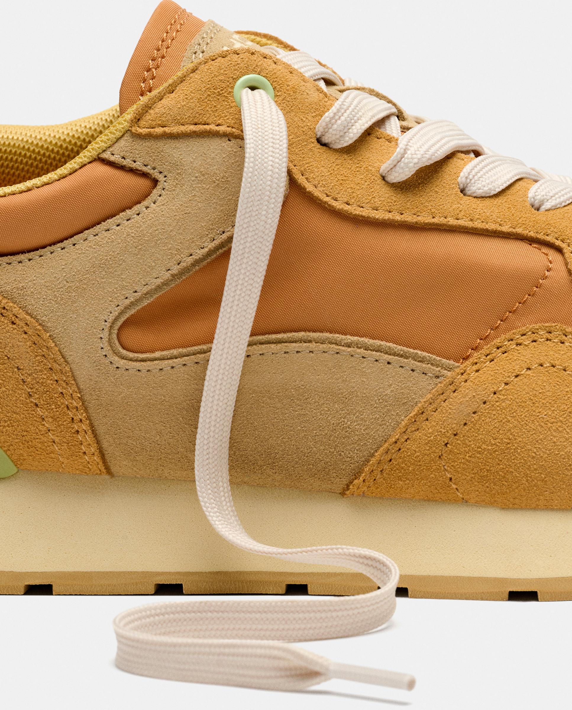 Zapatillas city de piel combinada - Hoff - Mostaza Mostaza-4