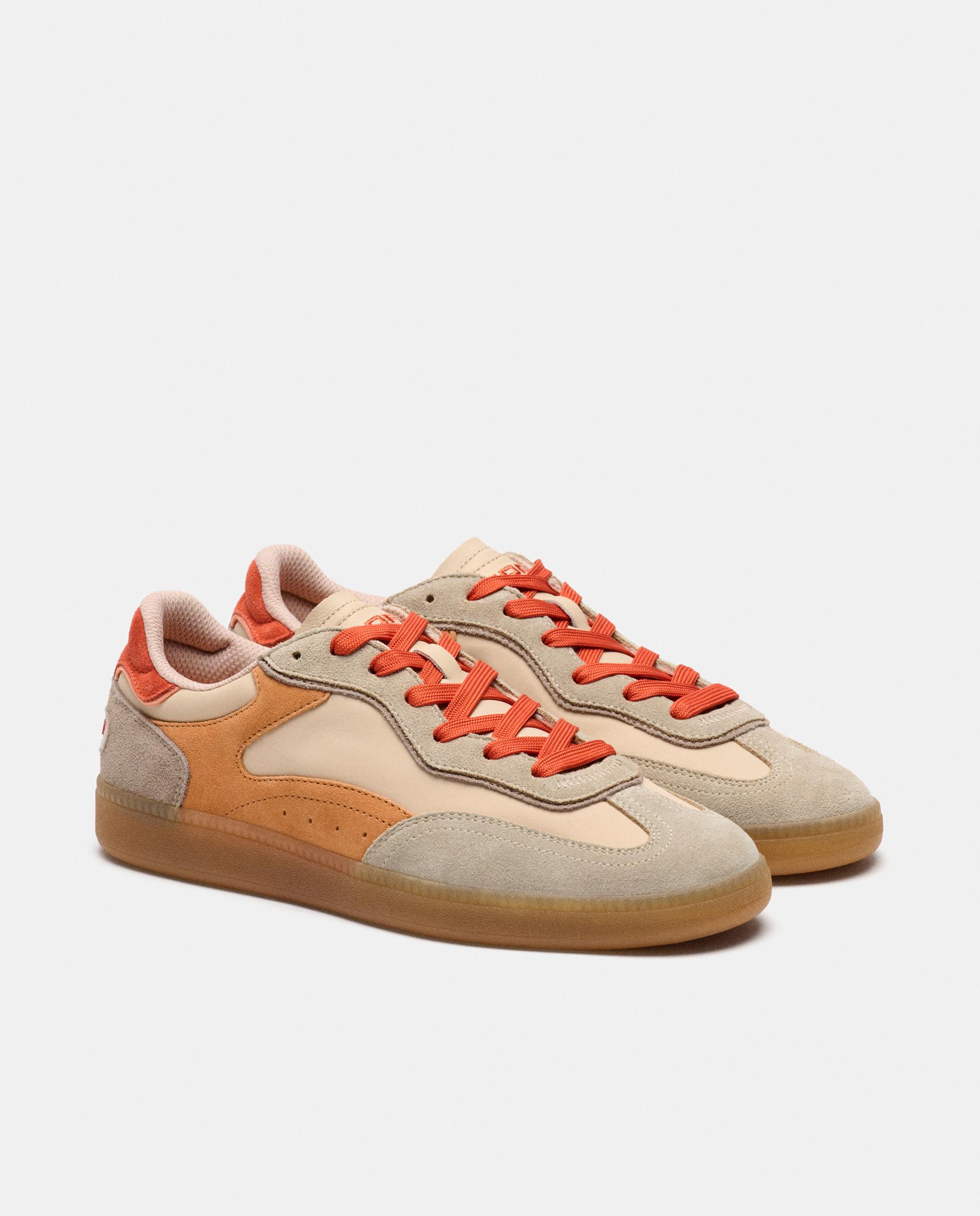 Zapatillas deportivas de mujer park con suela plana - Hoff - Verde Oliva Naranja-2