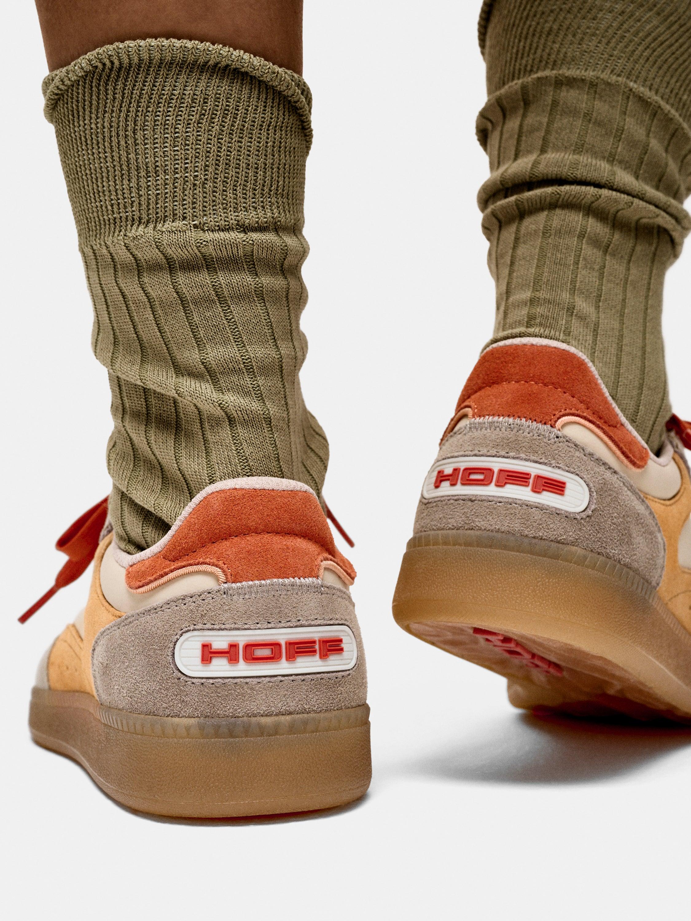 Zapatillas deportivas de mujer park con suela plana - Hoff - Verde Oliva Naranja-6