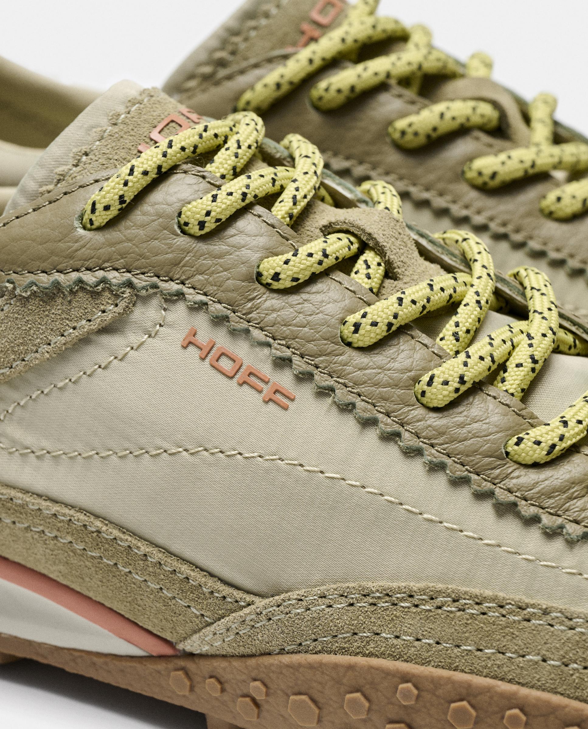 Zapatillas de mujer en piel bajas con suela de goma - Hoff - Kaki Kaki-3