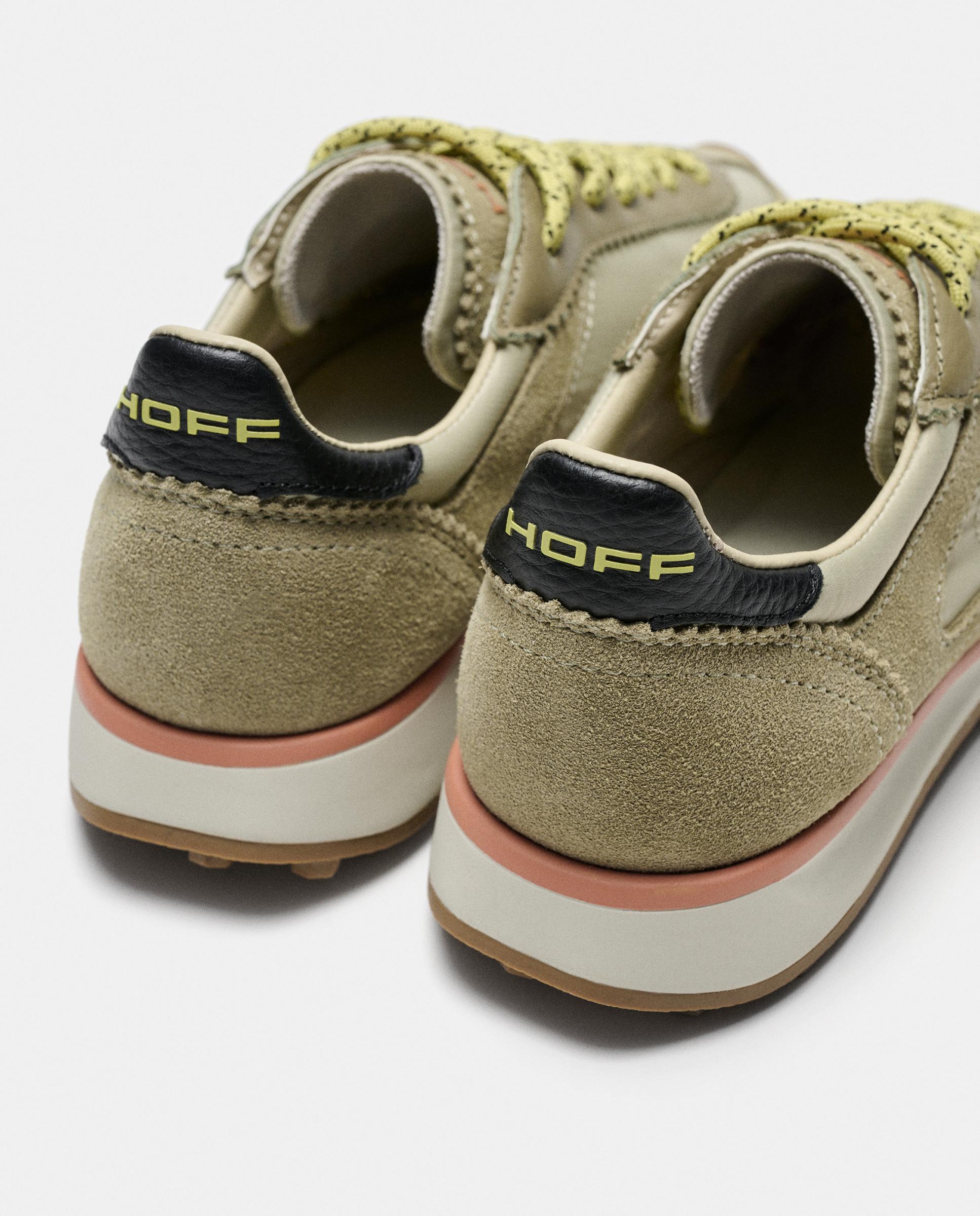 Zapatillas de mujer en piel bajas con suela de goma - Hoff - Kaki Kaki-5