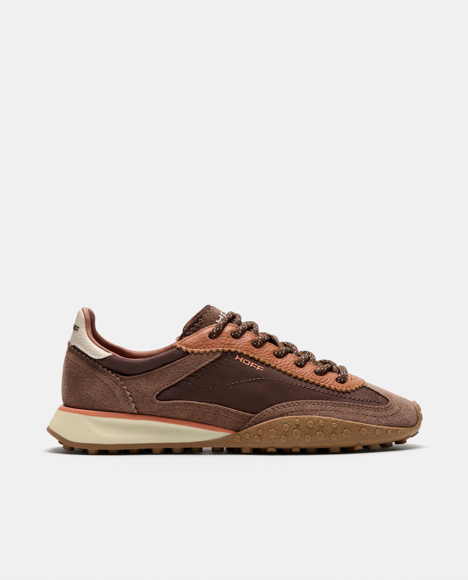 Zapatillas de mujer en piel bajas con suela de goma - Hoff - Marrón oscuro Marrón oscuro-1