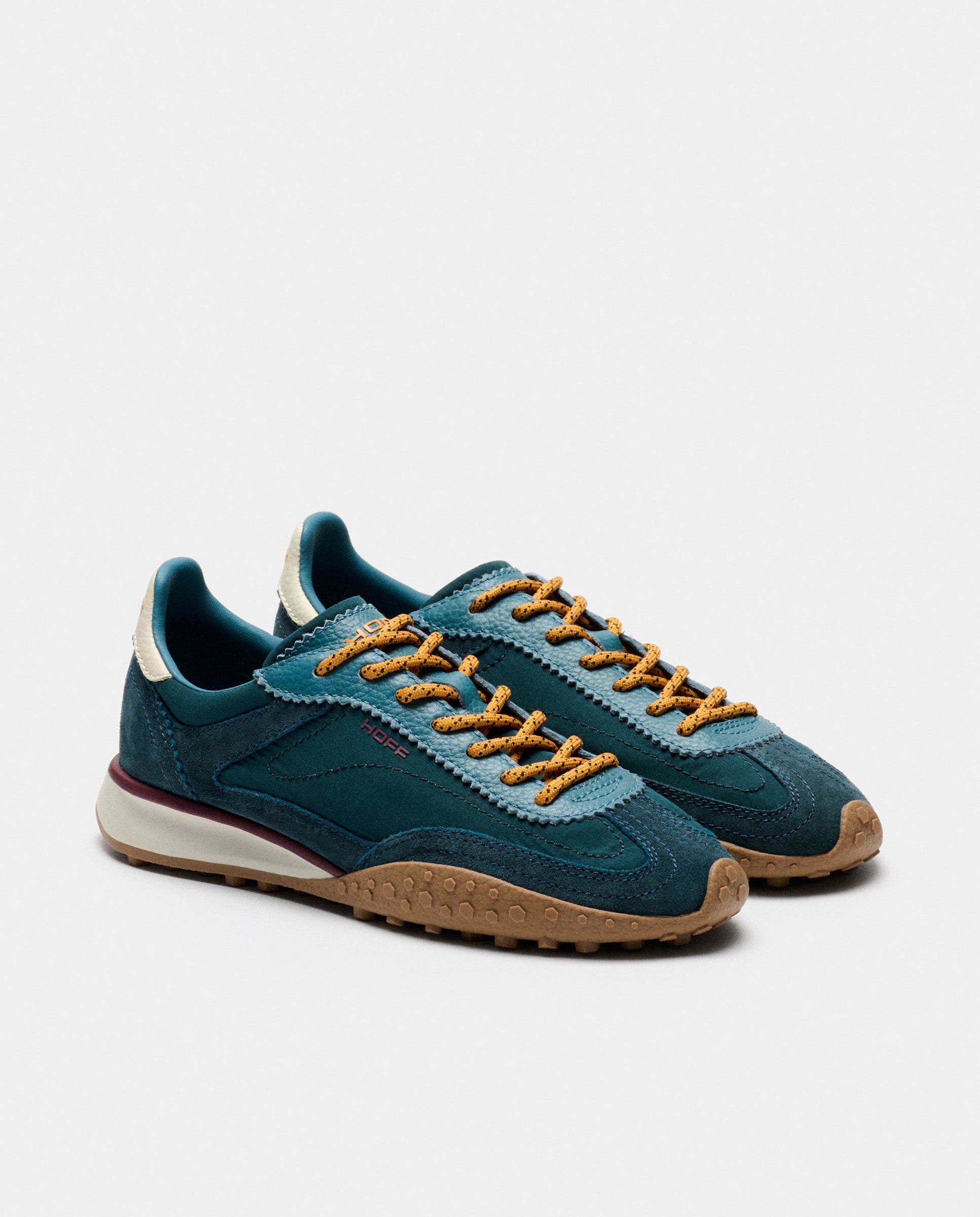 Zapatillas de mujer en piel bajas con suela de goma - Hoff - Verde azulado Verde azulado-2