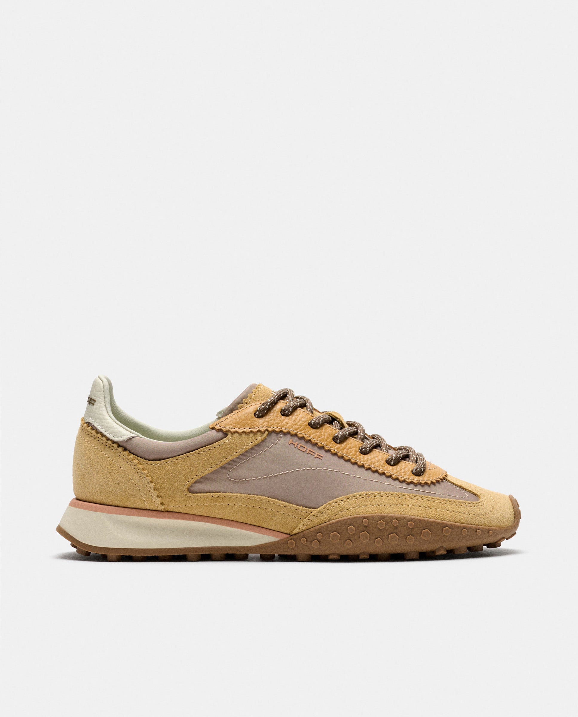 Zapatillas de mujer en piel bajas con suela de goma - Hoff - Mostaza Mostaza-1