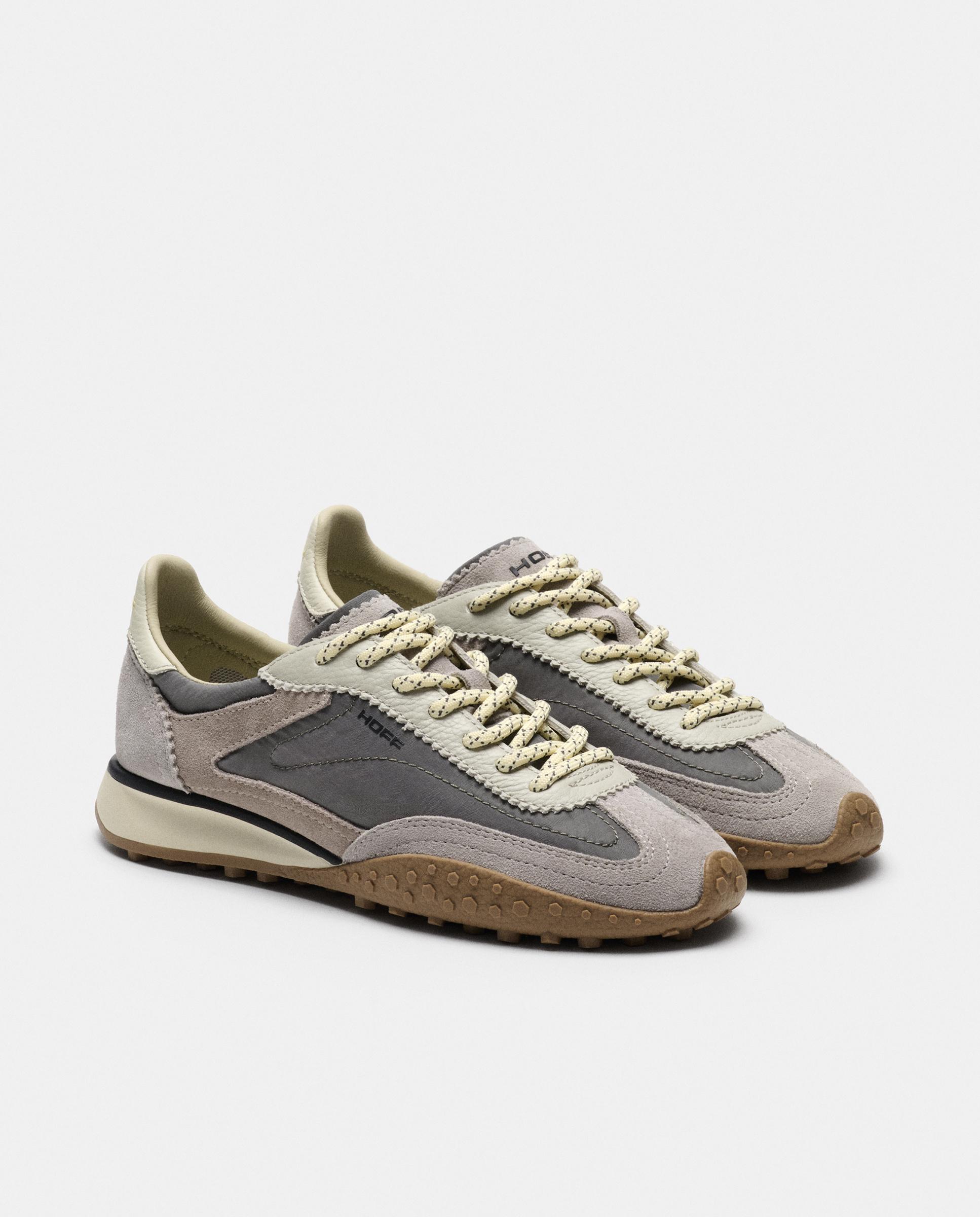 Zapatillas de mujer en piel bajas con suela de goma - Hoff - Gris Gris-2