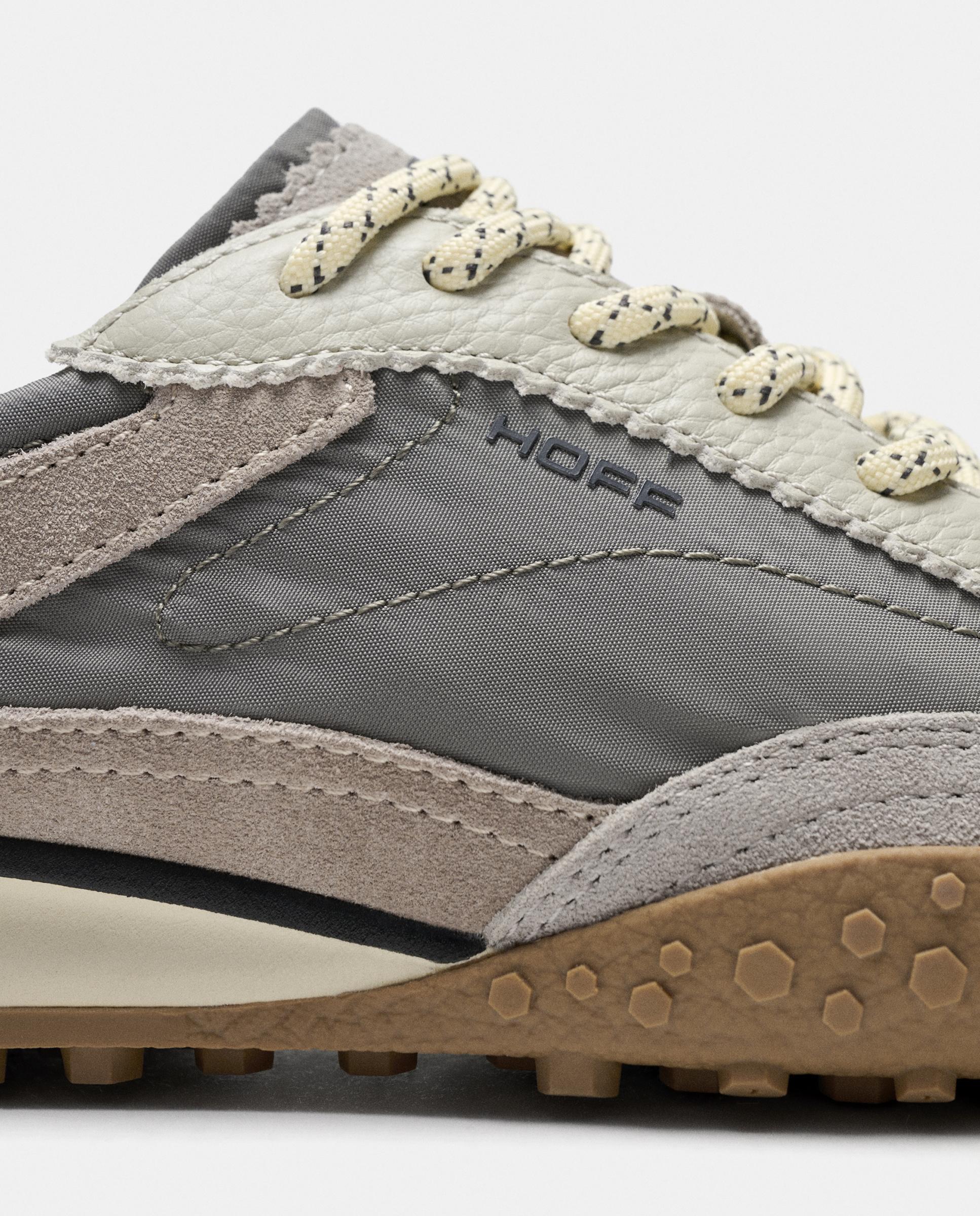Zapatillas de mujer en piel bajas con suela de goma - Hoff - Gris Gris-3