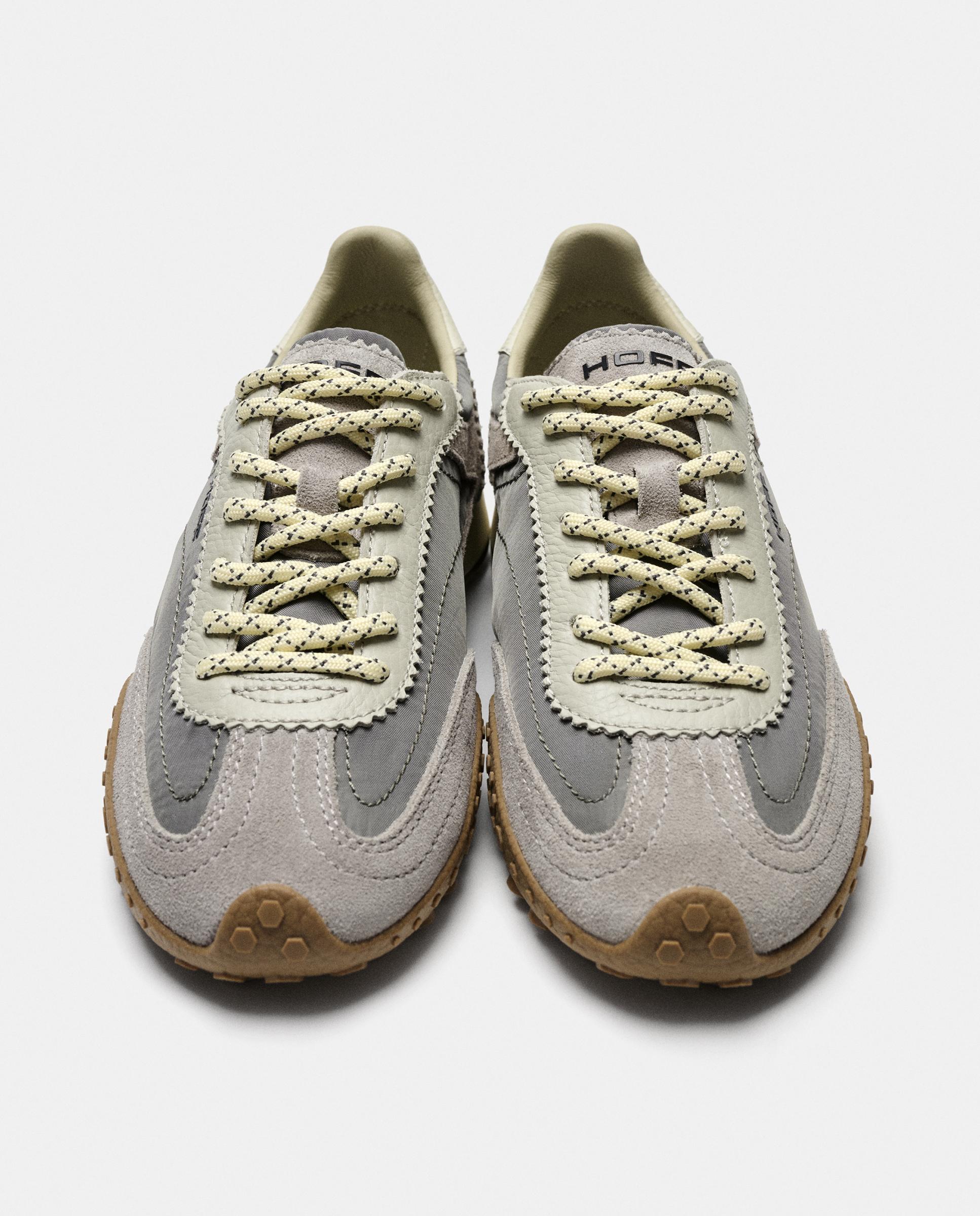 Zapatillas de mujer en piel bajas con suela de goma - Hoff - Gris Gris-4