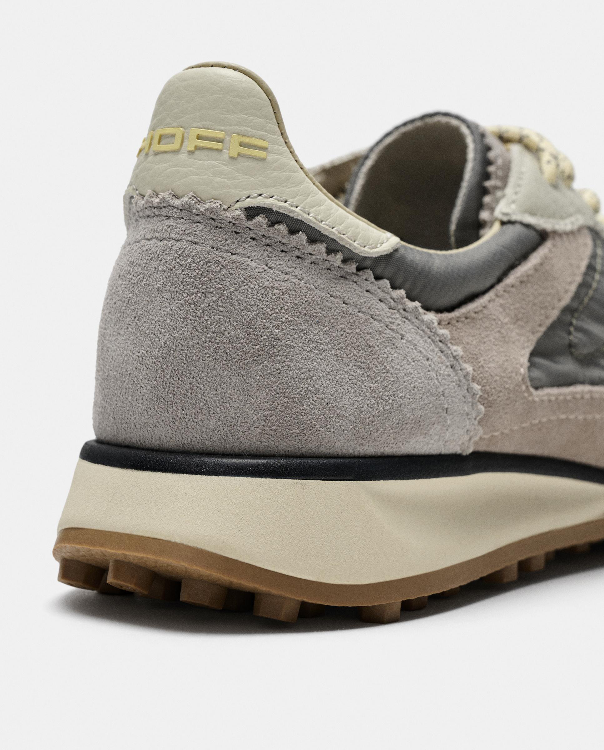 Zapatillas de mujer en piel bajas con suela de goma - Hoff - Gris Gris-5