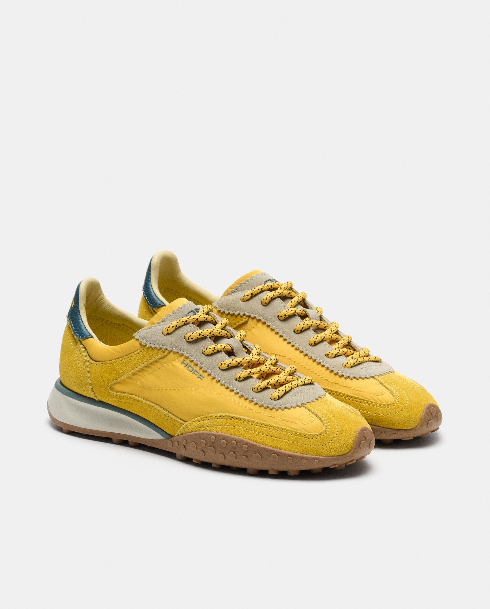 Zapatillas de mujer en piel bajas con suela de goma - Hoff - Amarillo Amarillo-2