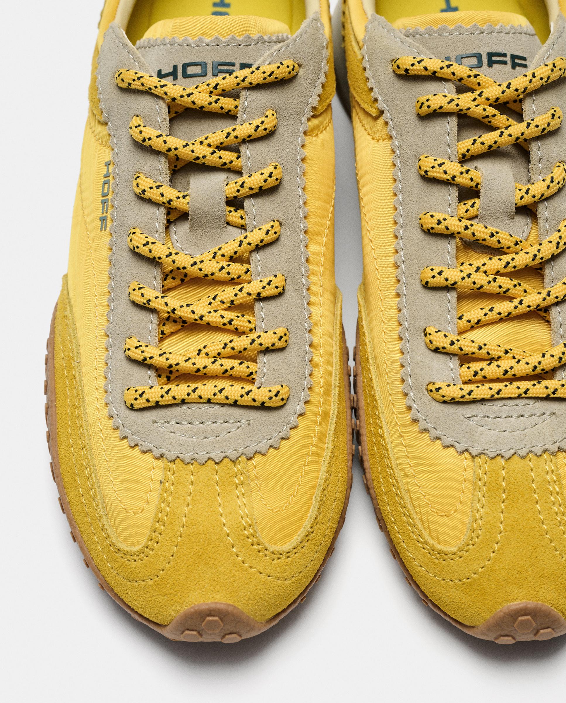 Zapatillas de mujer en piel bajas con suela de goma - Hoff - Amarillo Amarillo-4