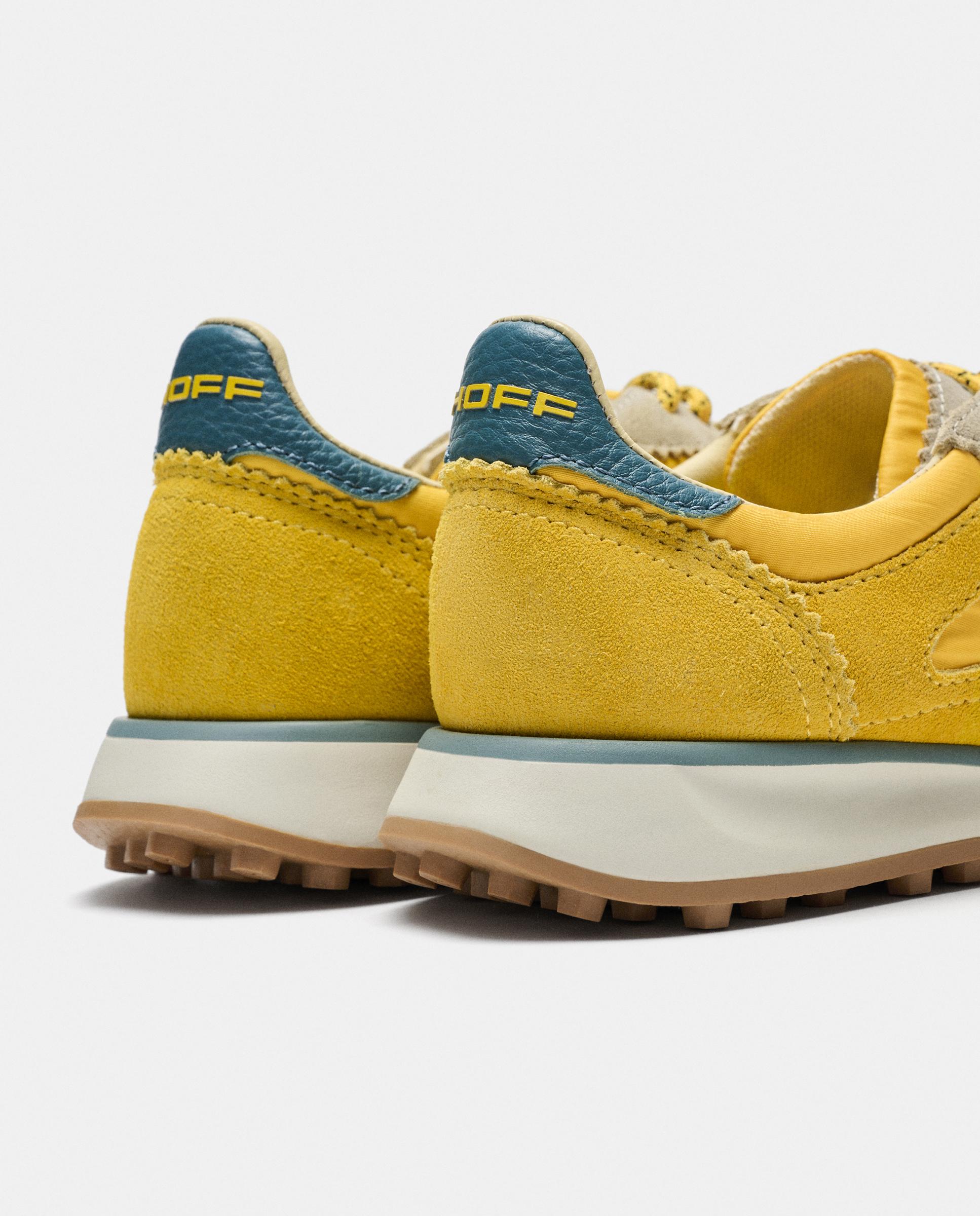 Zapatillas de mujer en piel bajas con suela de goma - Hoff - Amarillo Amarillo-5