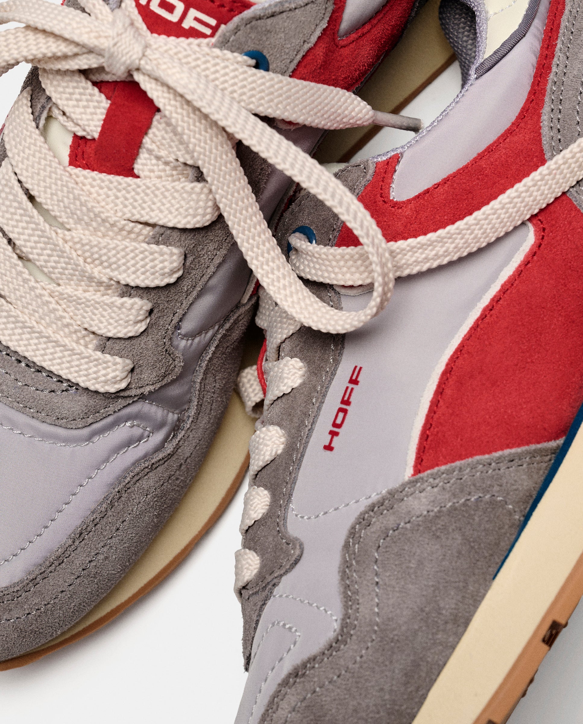 Zapatillas de caballero en piel bajas con suela de goma - Hoff - Gris claro Gris claro-3