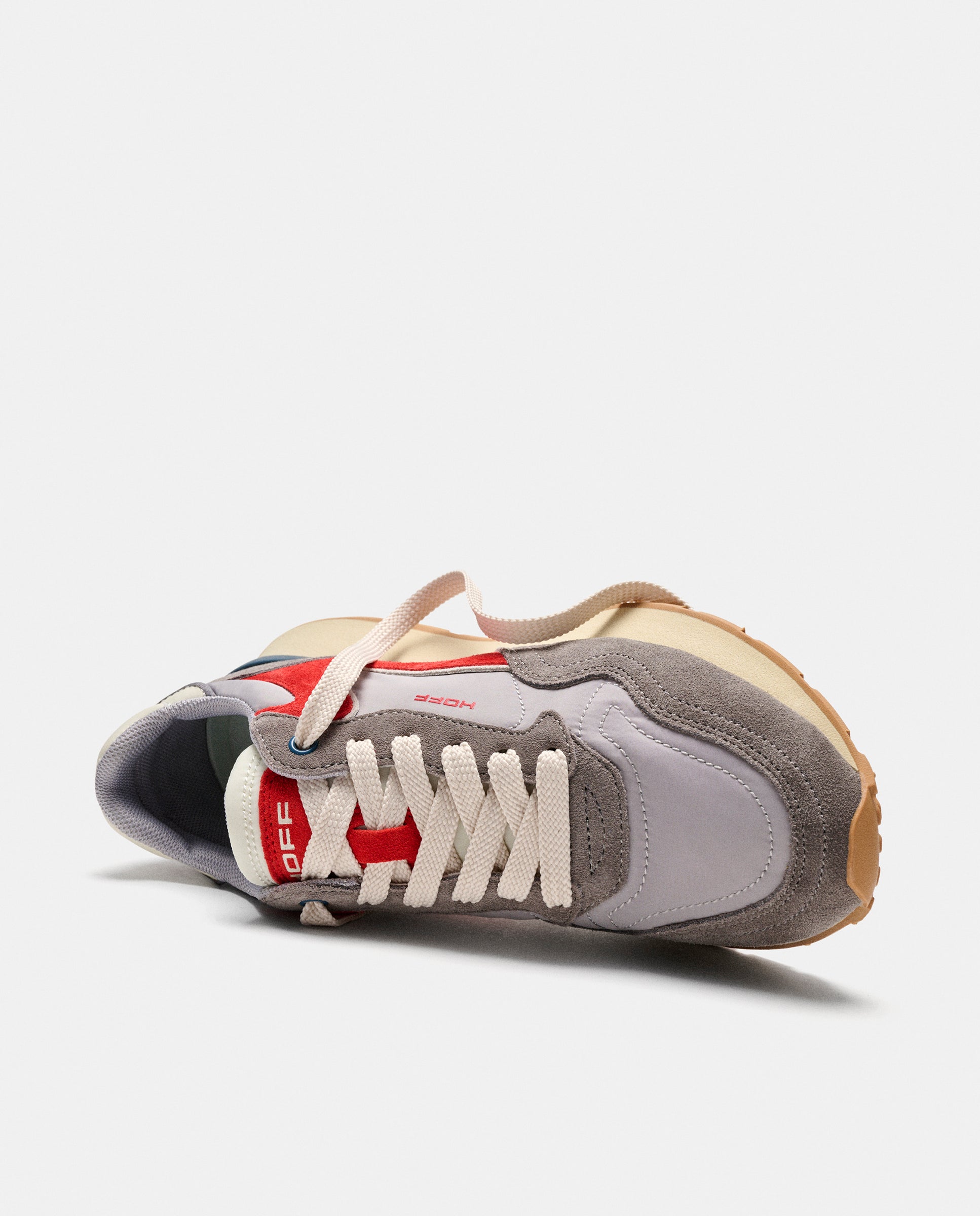 Zapatillas de caballero en piel bajas con suela de goma - Hoff - Gris claro Gris claro-4