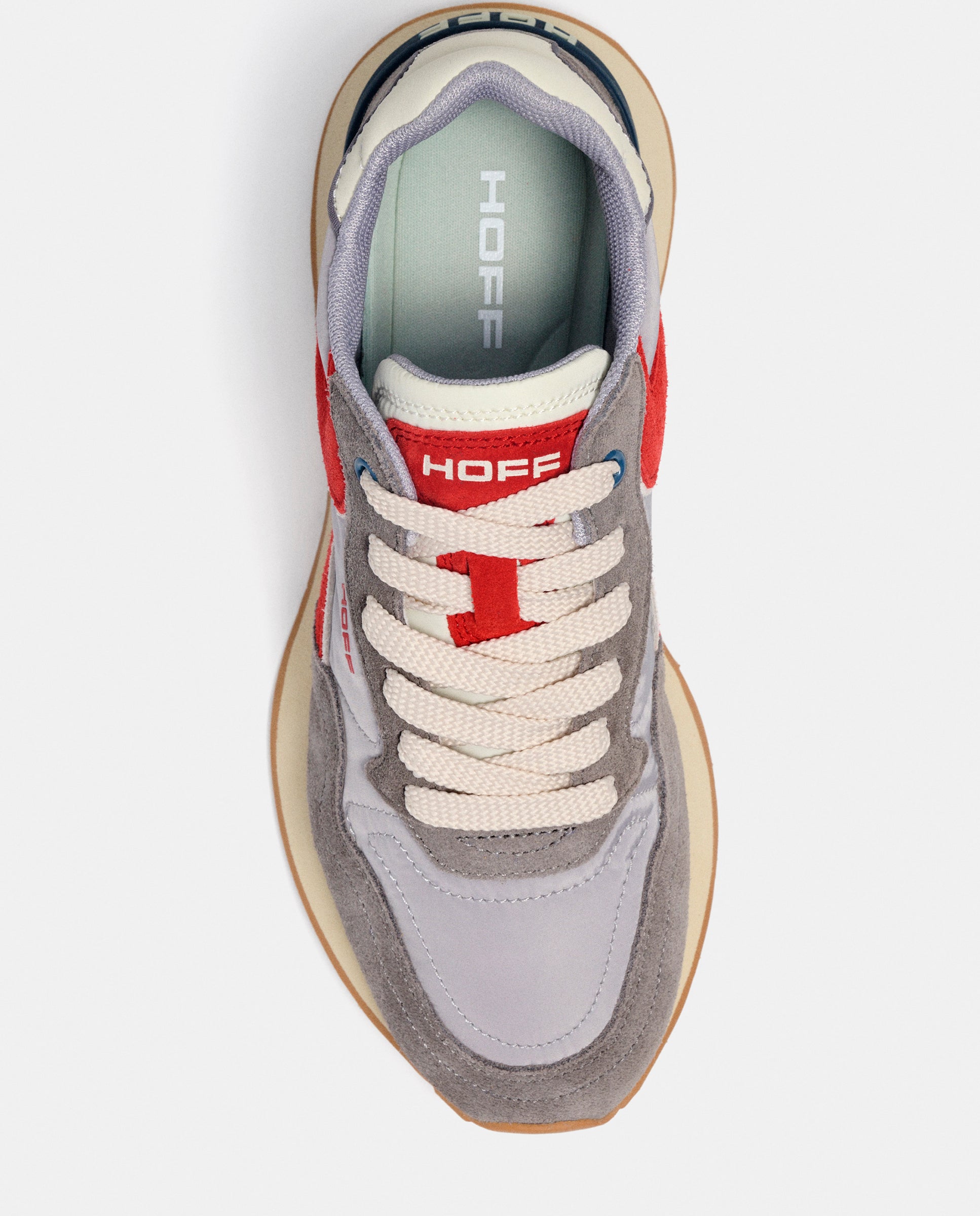 Zapatillas de caballero en piel bajas con suela de goma - Hoff - Gris claro Gris claro-6
