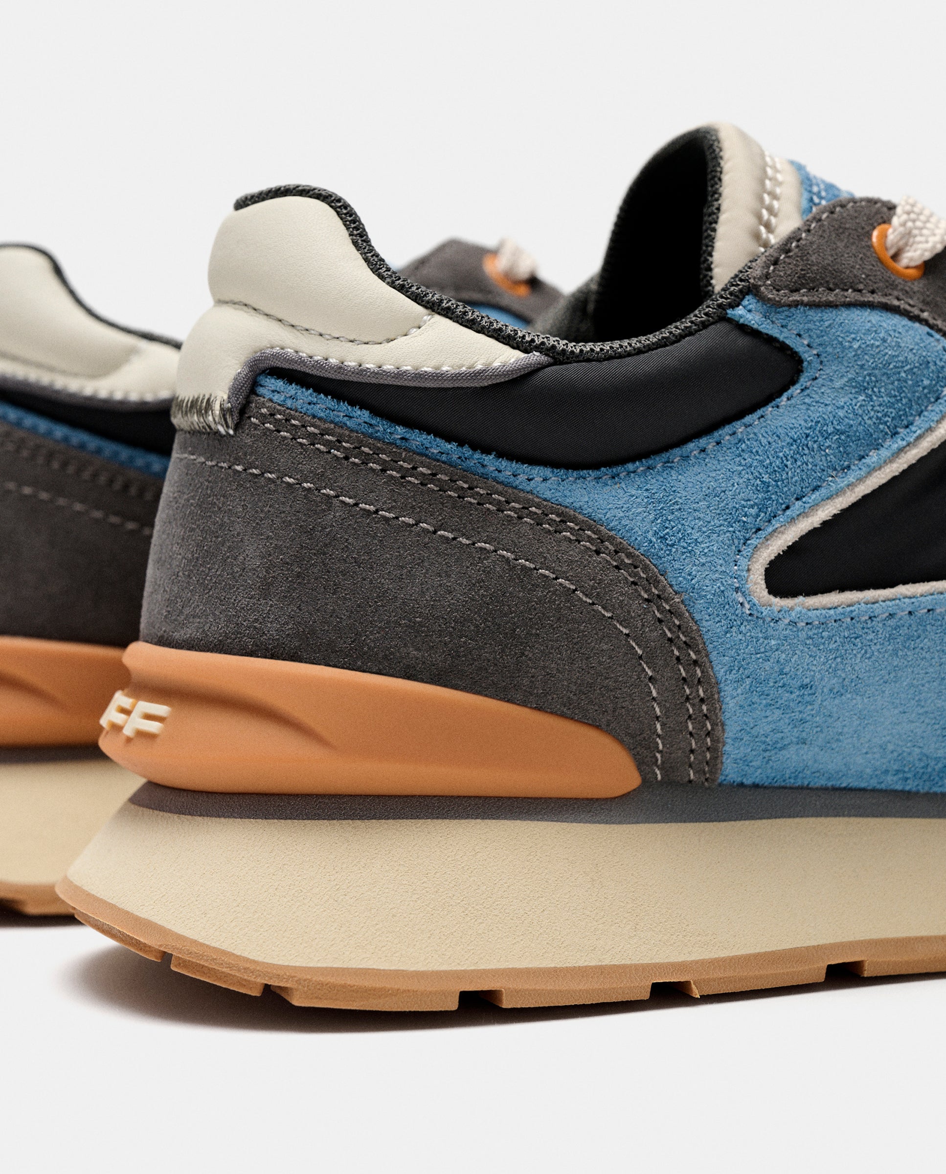 Zapatillas de caballero en piel bajas con suela de goma - Hoff - Gris Gris-2