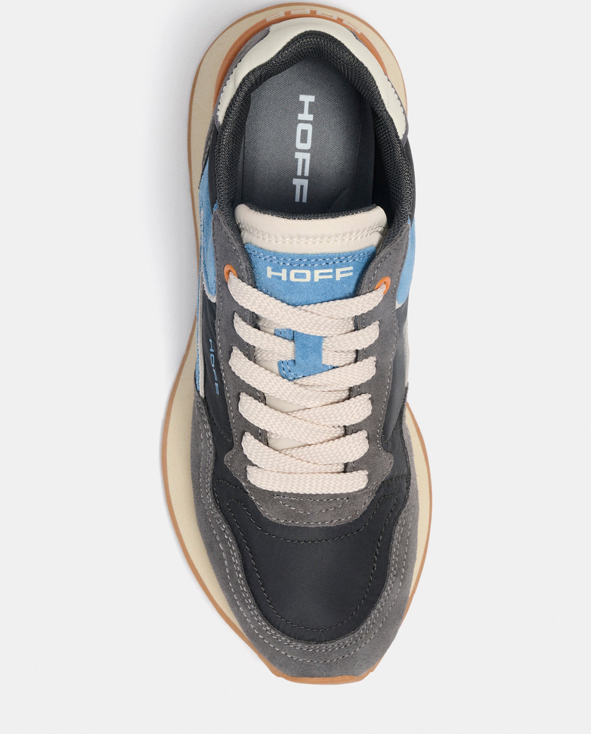 Zapatillas de caballero en piel bajas con suela de goma - Hoff - Gris Gris-3